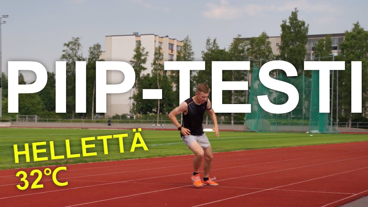 Juoksin PIIP-Testin kovalla helteellä