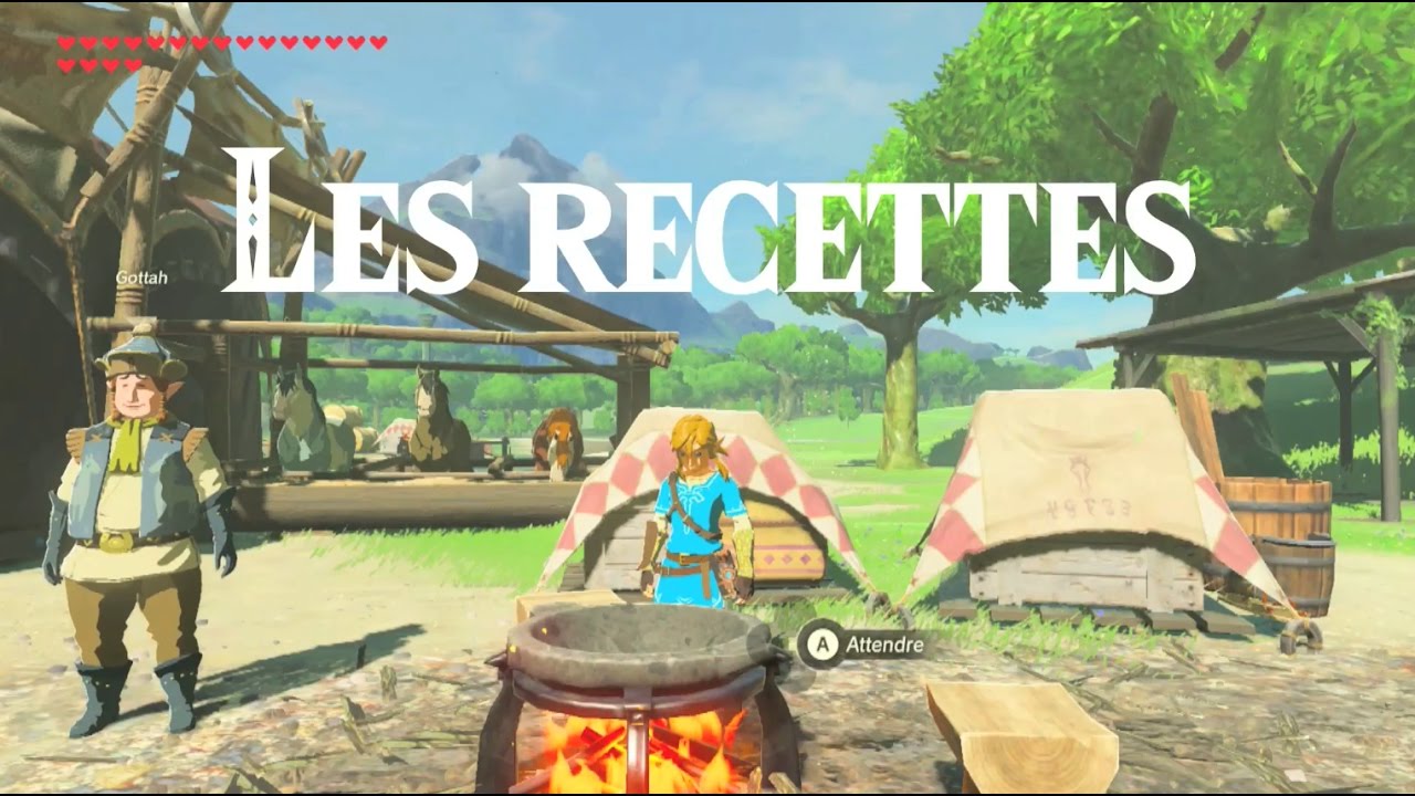 Nos meilleures recettes dans Zelda : Breath of the Wild (coeur, endurance, froid, chaleur...)