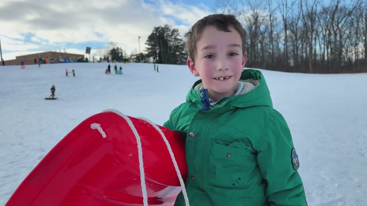 Sledding with Friends