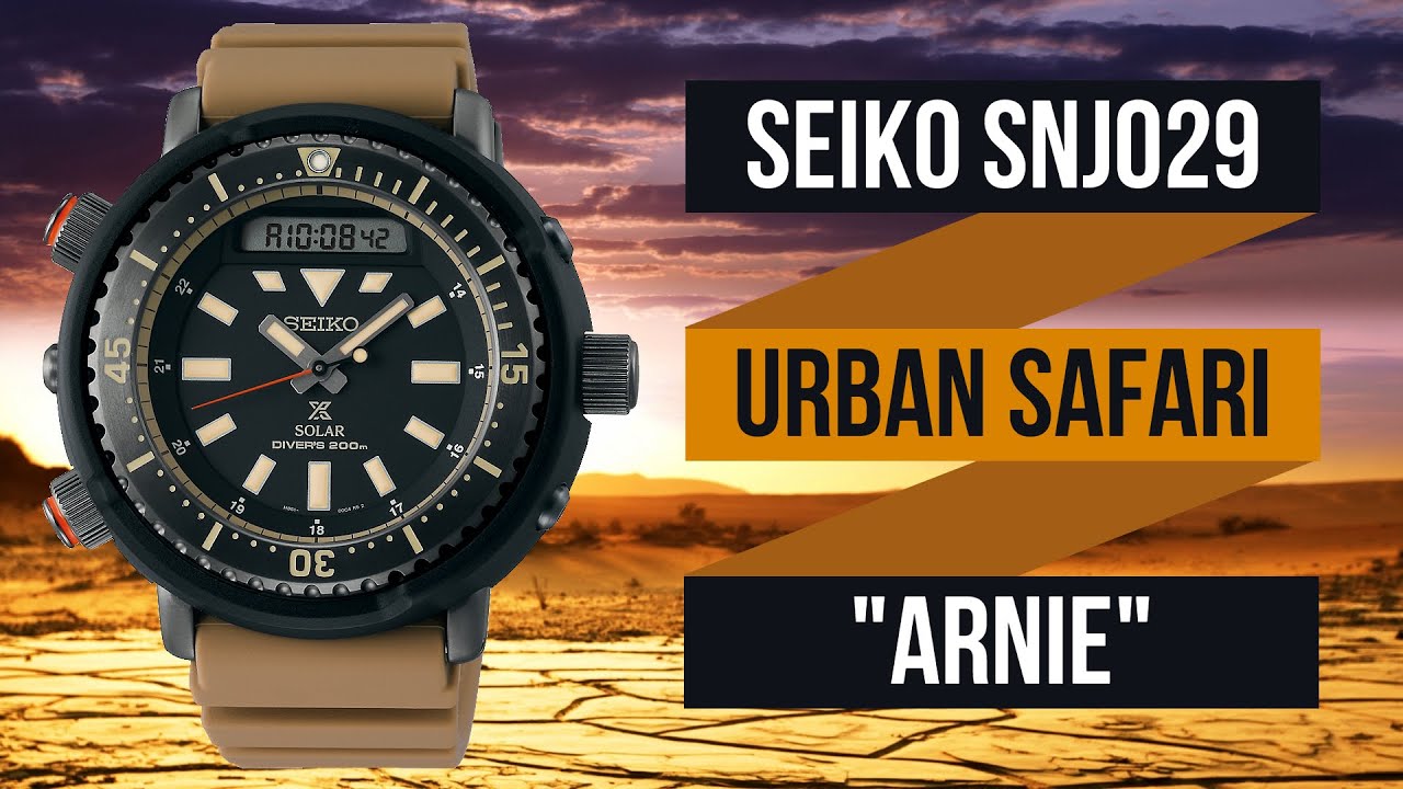 Nuovo SEIKO ARNIE SNJ029P1 ⌚ L'Orologio di Arnold Schwarznegger