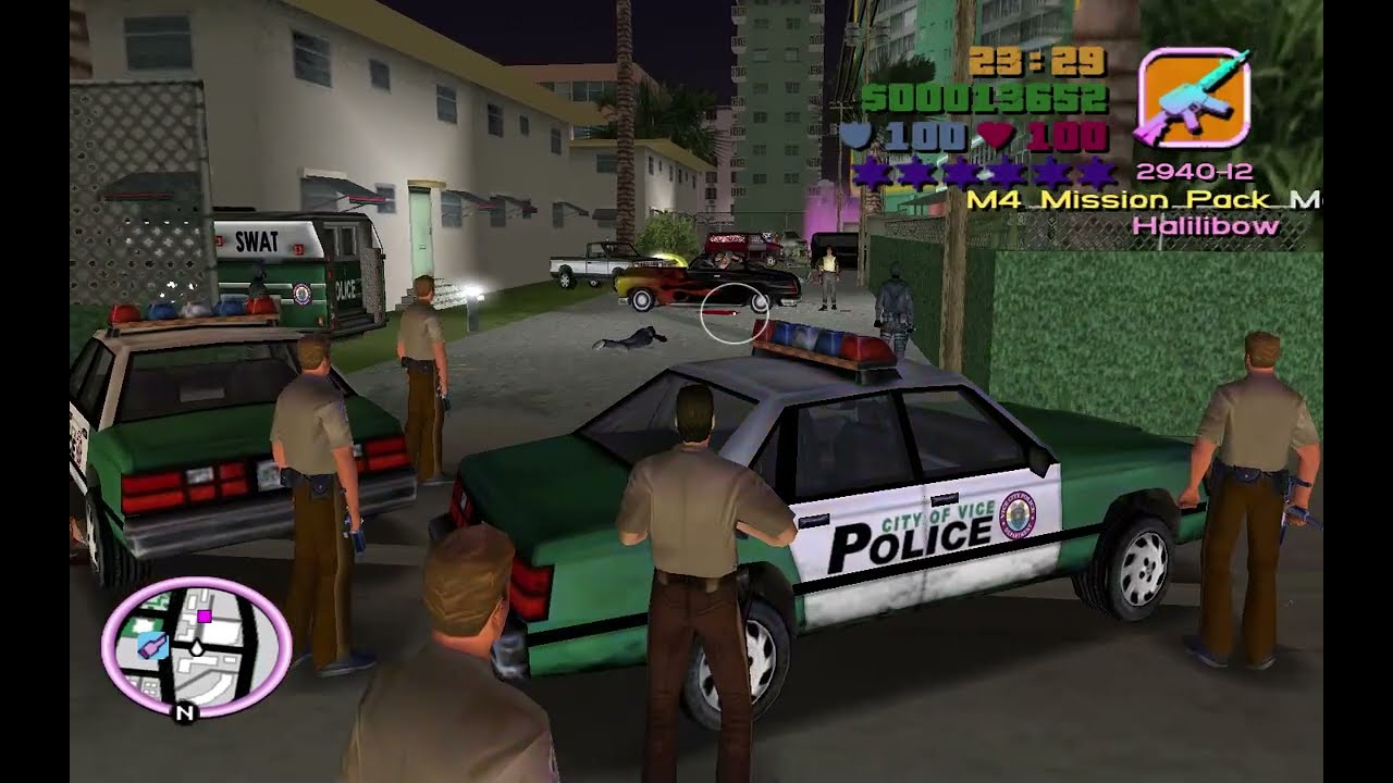 GTA  Vice City New Mission Tommy Help Police