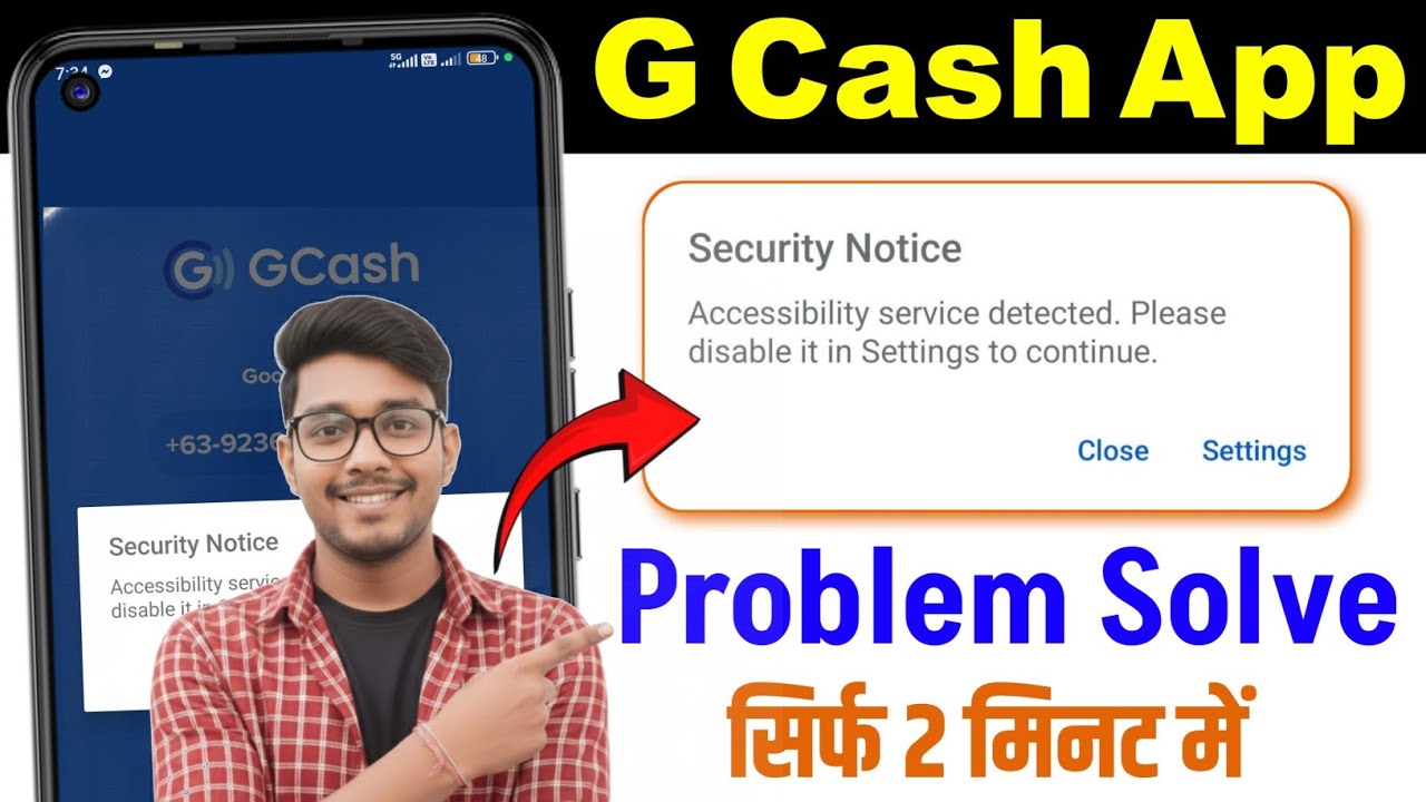 How to Fix GCash App Security Notice Problem | Accessibility service detected please disable it in