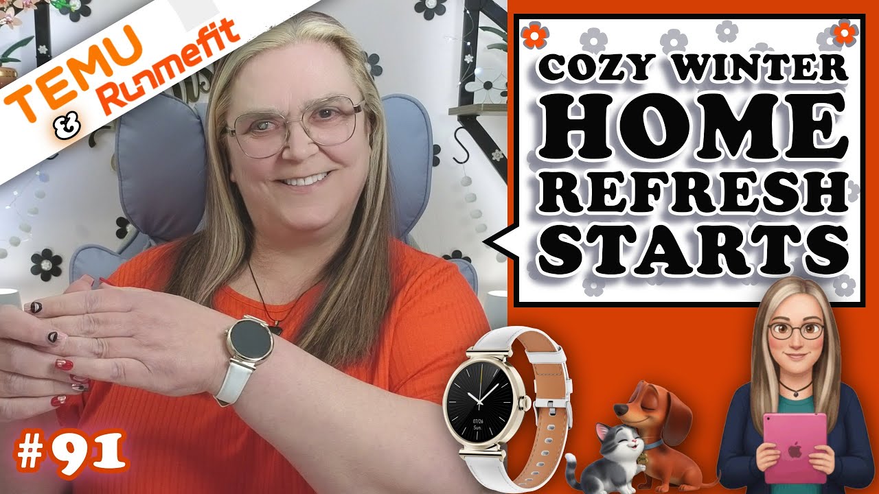 Cozy Winter Home Refresh Starts ❄️ Temu Haul 91 - RunMeFit Grace Watch