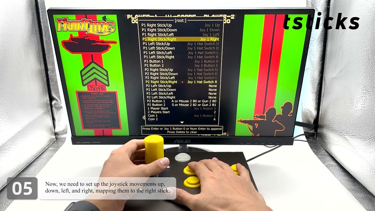 GRS Super Joystick – Configuration Guide for Frontline(Windows MAME 0.243) with POV hat mode