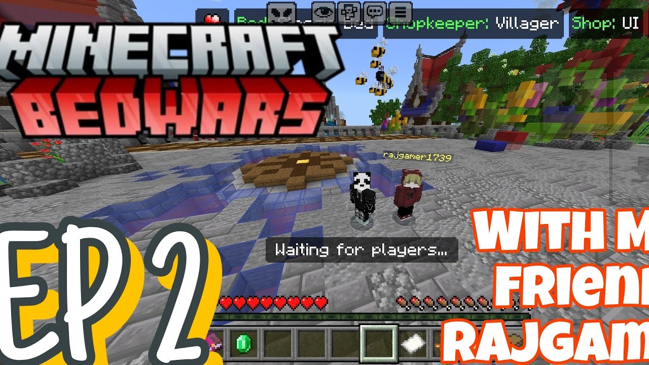 Minecraft Bedwars Episode 2 with my friend rajgamer 
