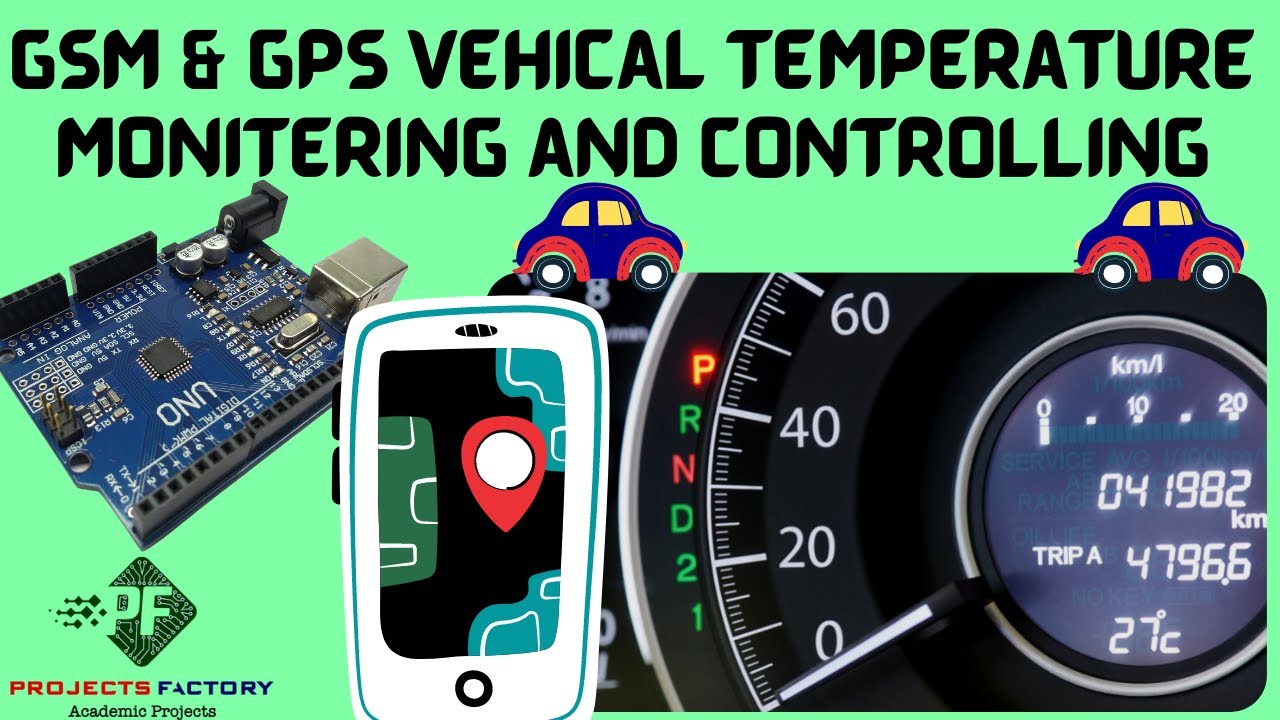 GSM And GPS Vehicle Temperature Monitoring And Controlling