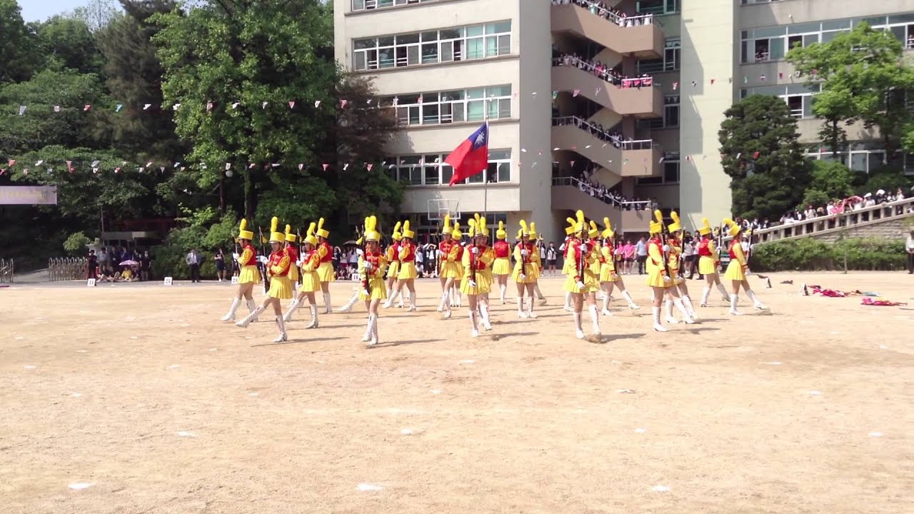 2013景美女中樂儀旗隊參訪韓國慶熙大學附屬女中─儀隊表演側拍一條龍影片