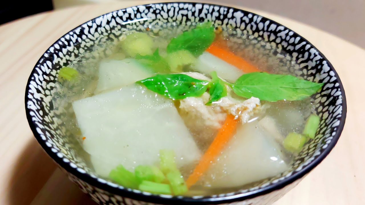 蔬食 (大頭菜湯) - Vegan 蔬房菜 Cuisine Taiwan 素食 (kohlrabi soup)