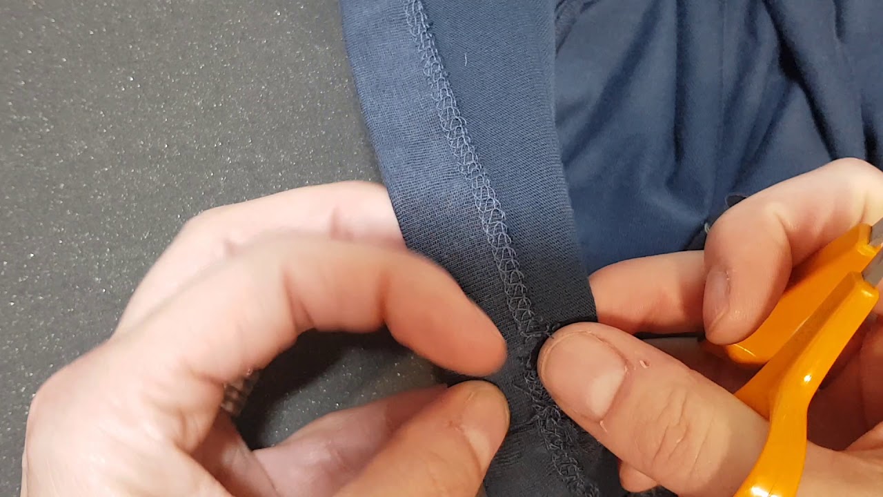 How to unpick cover stitching.