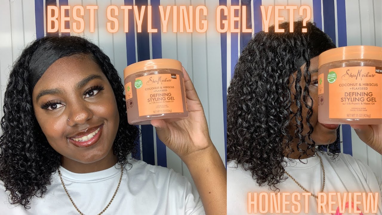 New Shea Moisture Coconut & Hibiscus + Flaxseed Defining Styling Gel | How To Get Defined Curls