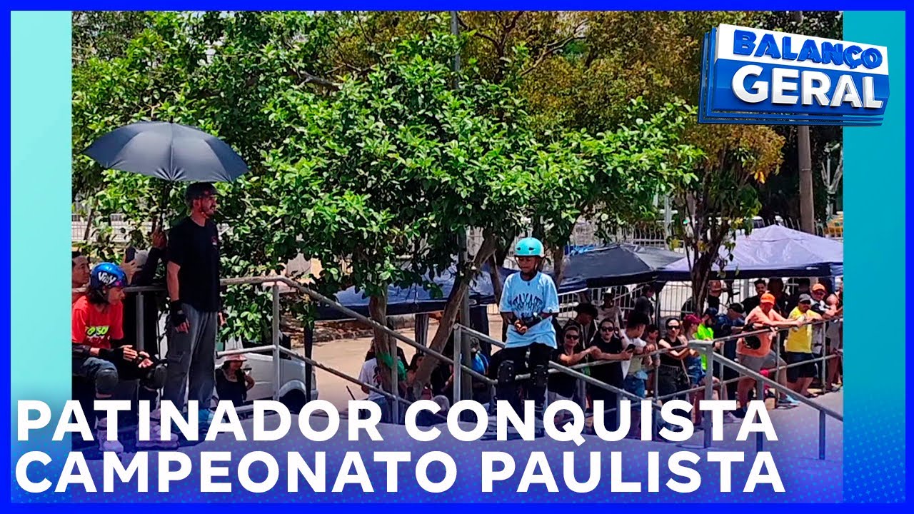 Balanço Geral | Patinador de Bady Bassitt conquista Campeonato Paulista