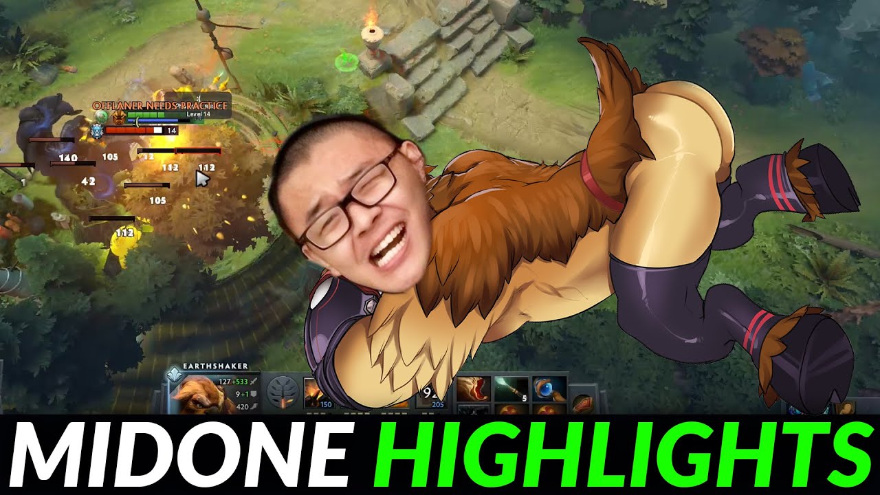 MIDONE PRACTICING EARTHSHAKER OFFLANE