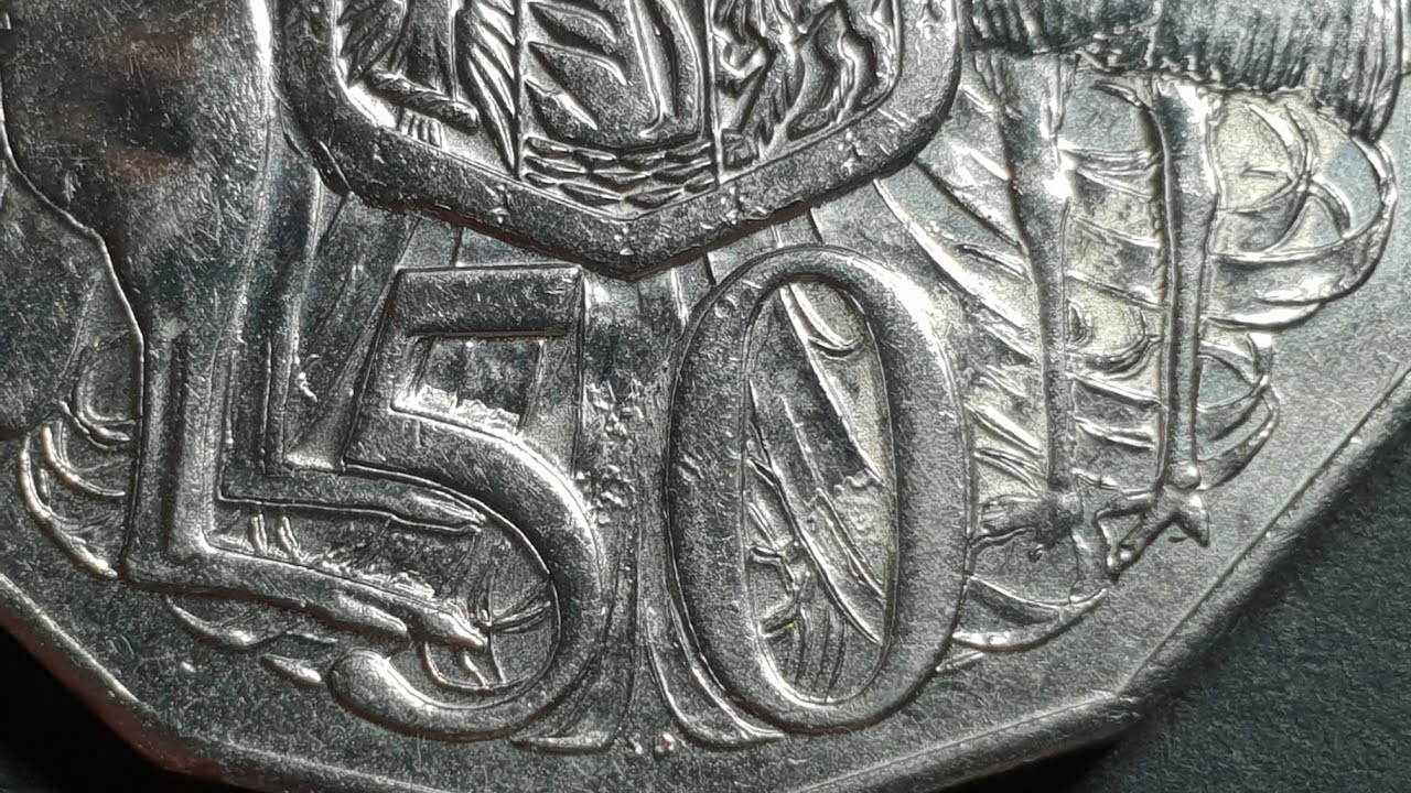 Australia error double strike or die degradation 50 cent coins 2006 2007