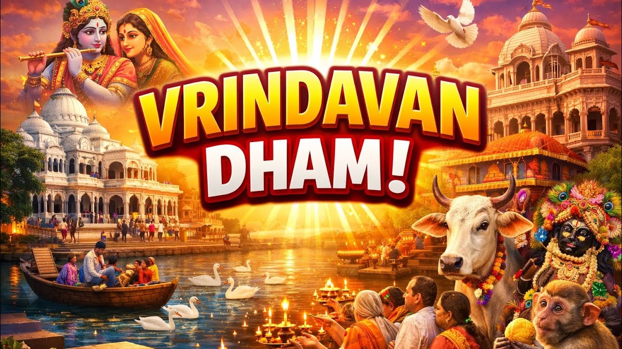 Lost in the Divine☺️ Vibes of Vrindavan🌺 // first vlog of 2026🥳 