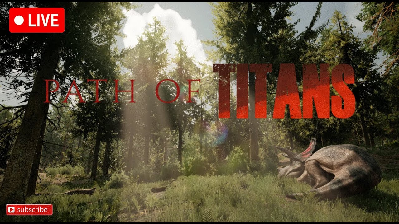 Hostile life for a Dino Path of Titans #dino #gameplay  #gaming