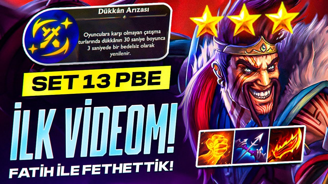 SET 13 PBE İLK VİDEOM! FATİH İLE FETHETTİK! | HOLYTHOTH TFT