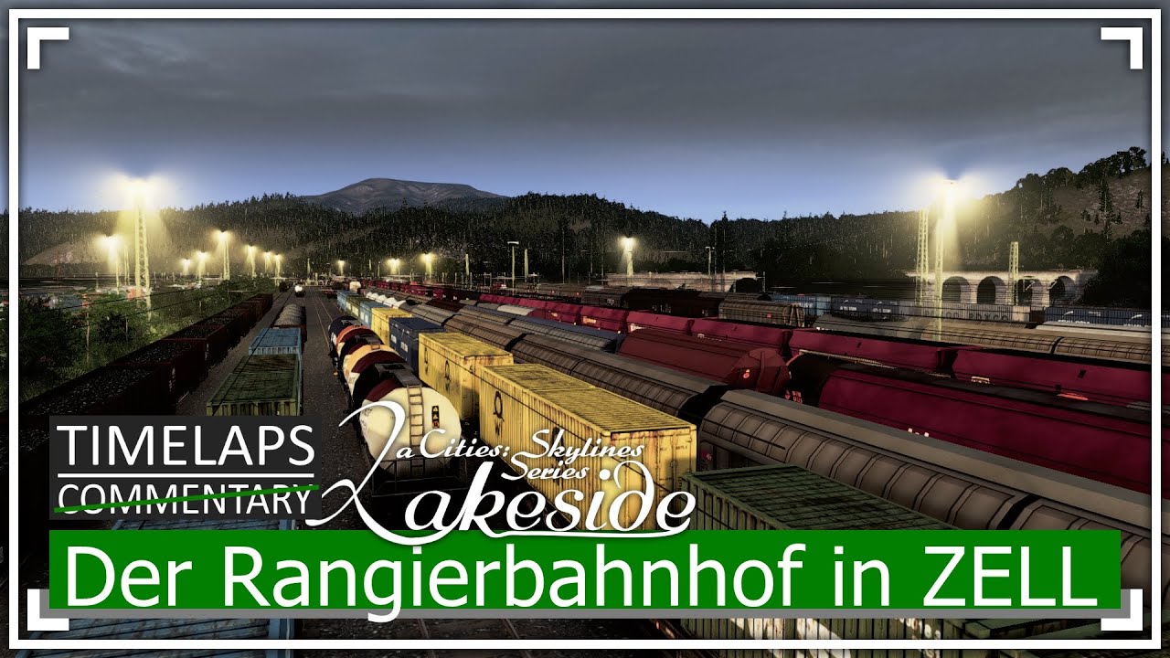 RAIL YARD BUILD TIMELAPS (NO COMMENTARY) | Let's Design Cities: Skylines