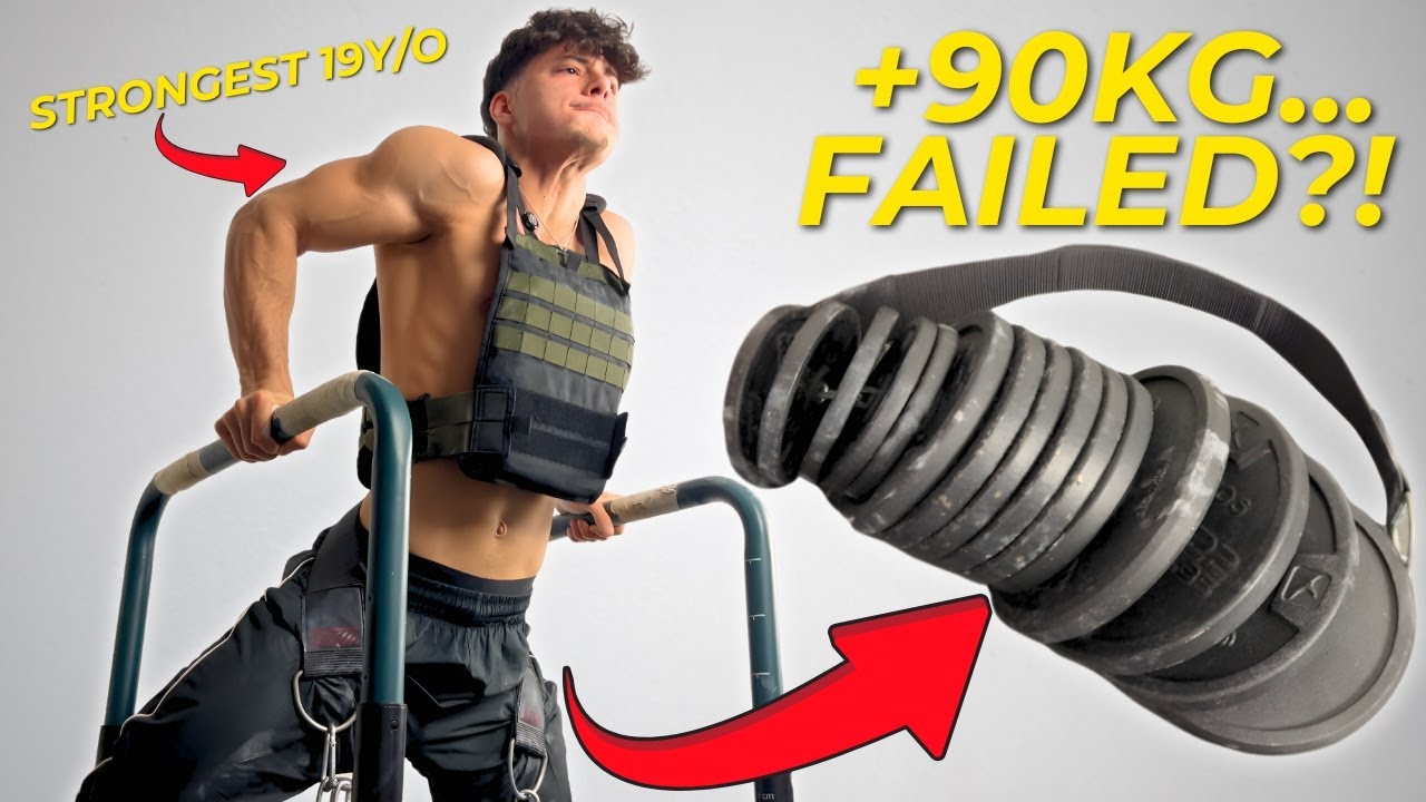 Testing My MAX Weighted Dip at 19 (Bodyweight + 90KG)