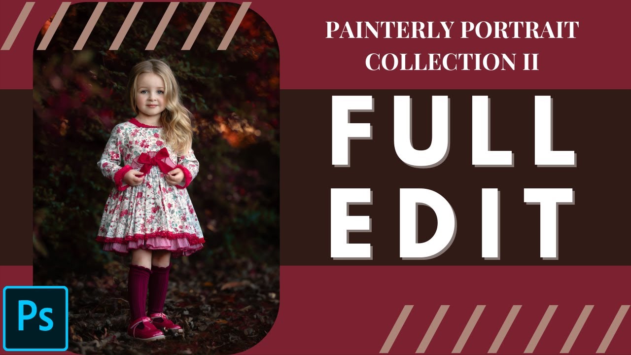 Full Edit 1 - Painterly&reg; Portrait Collection 2 Photoshop Actions