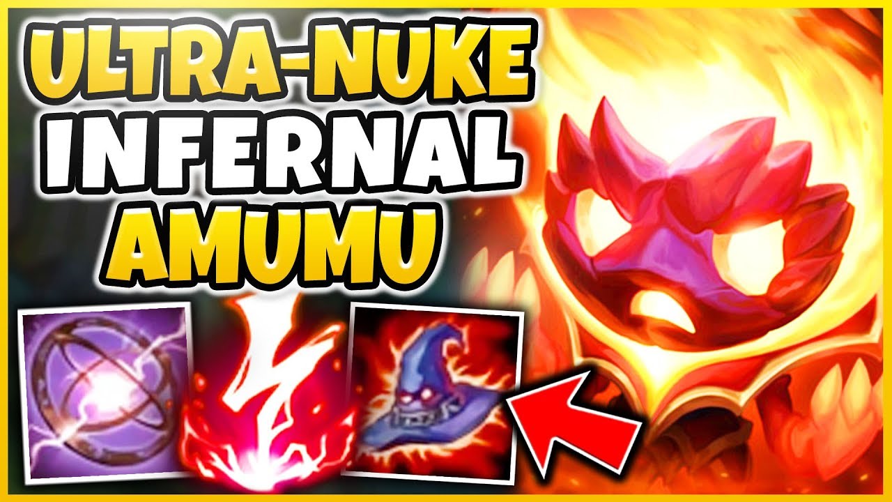 *NEW* 1100+ AP INFERNAL AMUMU SPOTLIGHT! INSTANT AOE NUKE ENTIRE TEAMS!!! - League of Legends