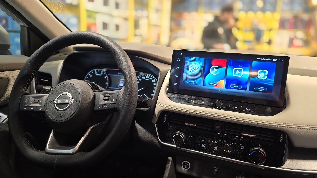 افضل شاشة نيسان اكس تريل شكل الوكالة X-Trail 2024 2k Carplay للطلب  0509180179 #زوم_كارز #automobile