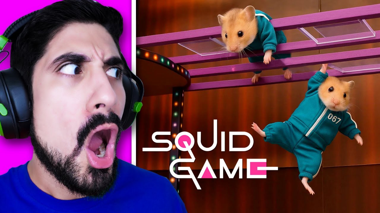 El JUEGO del CALAMAR PERO con HAMSTERS! 🐹😂