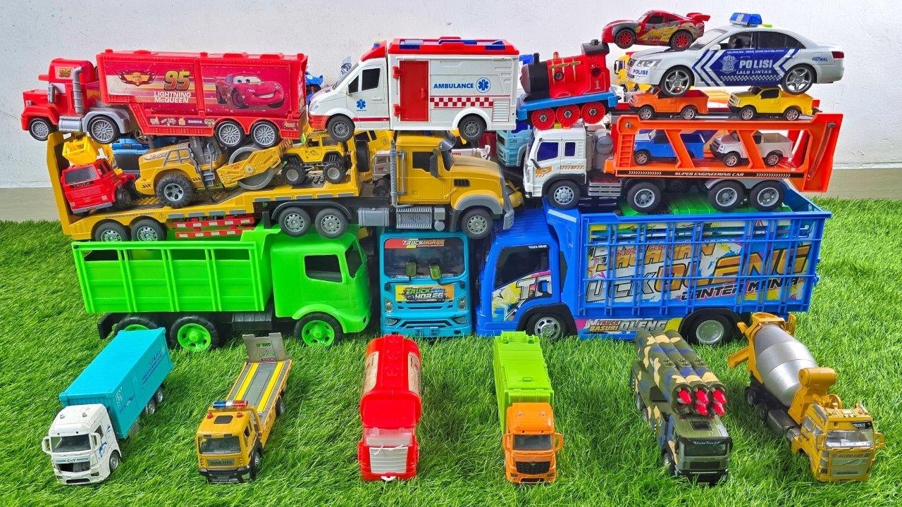 Mainan Mobil Mobilan Truk Oleng, Mobil Balap, Mobil Truk Molen, Truk Pasir, Excavator, Damkar 665