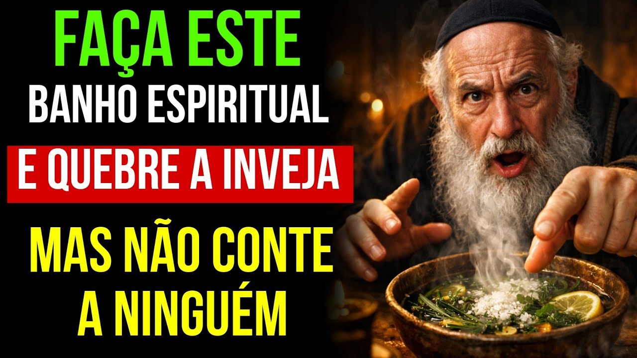Faça este banho espiritual hoje e quebre qualquer inveja acumulada – Sabedoria Judaica