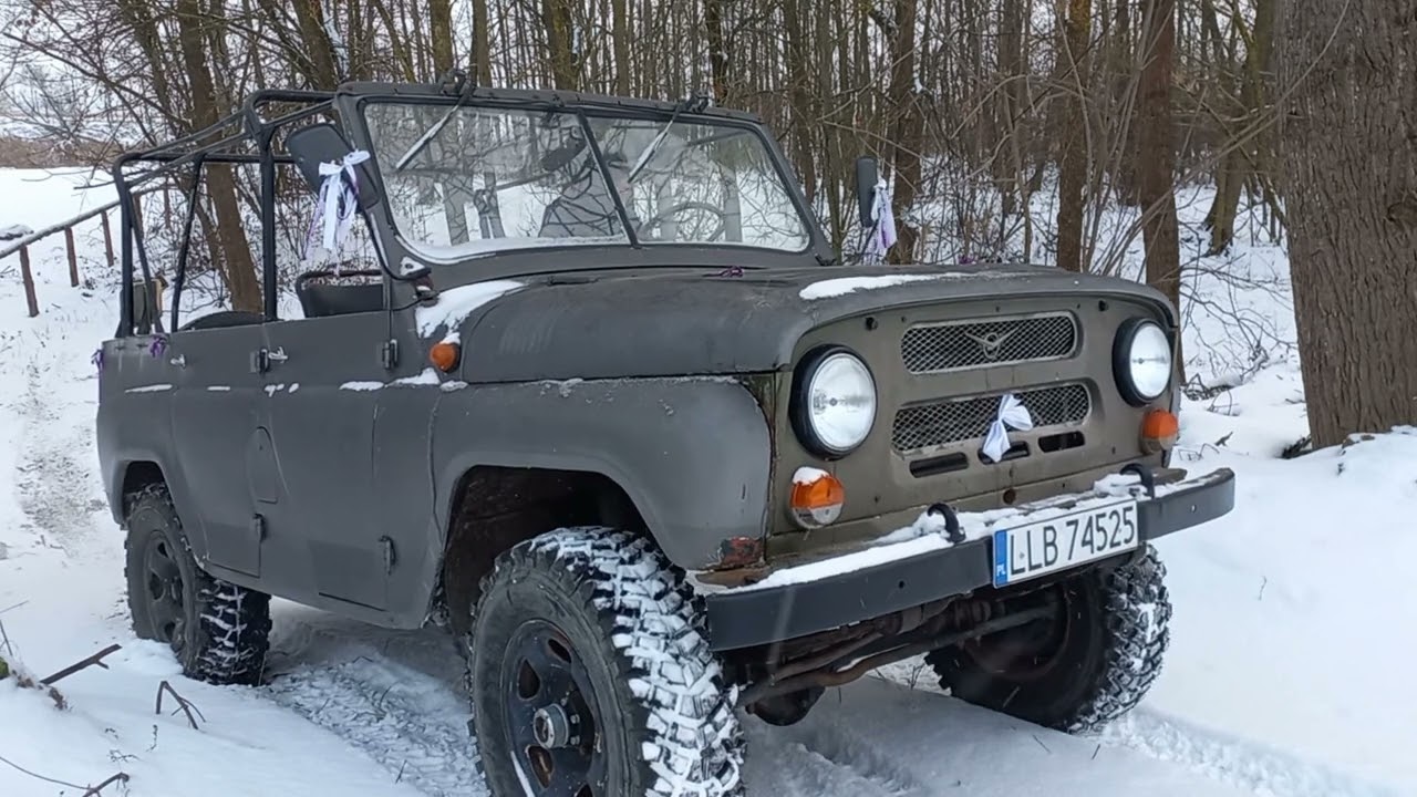 MY WINTER UAZ. Hard start & ride -19°C