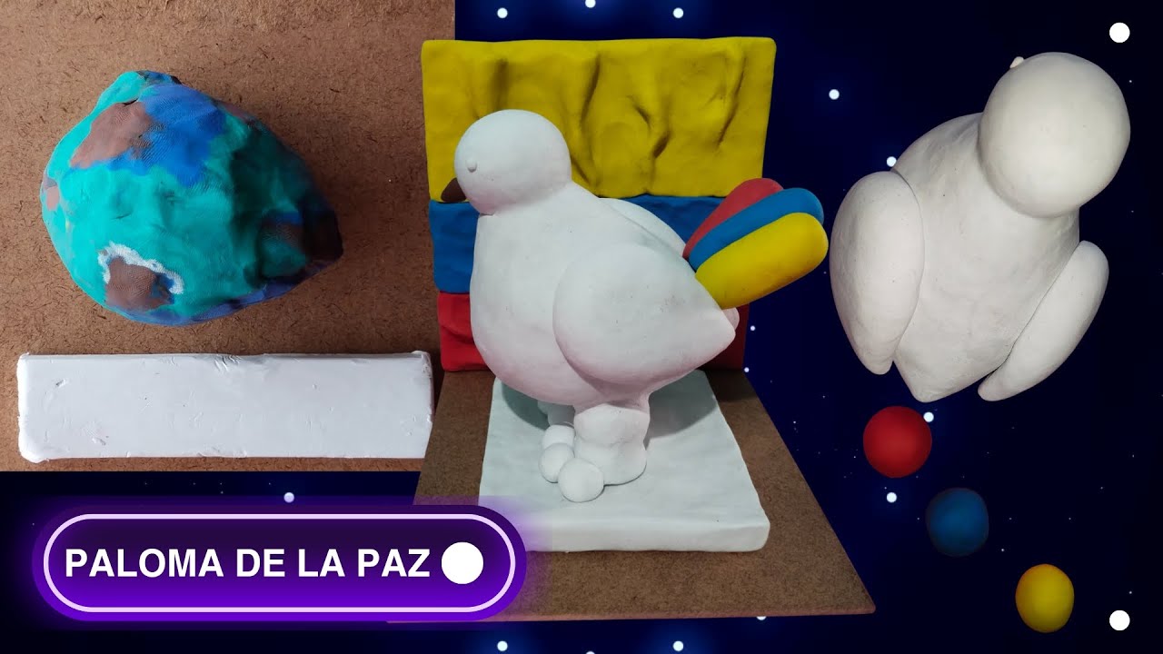 🕊️ ¿Cómo Modelar FÁCILMENTE 🕊️‘La Paloma de la Paz’ de BOTERO con Plastilina? - Tutorial Paso a Paso