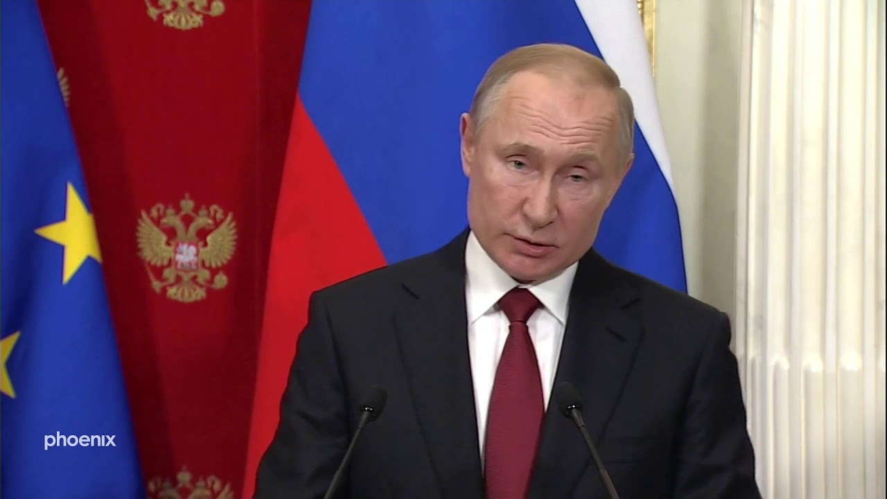 Gemeinsame Pressekonferenz von Angela Merkel und Wladimir Putin (11.01.2020)