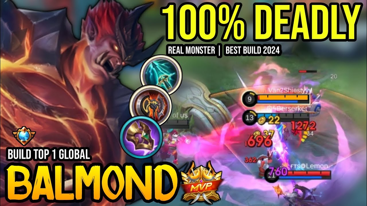 BALMOND BEST BUILD 2024 | BUILD TOP GLOBAL BALMOND GAMEPLAY | MOBILE LEGENDS✓