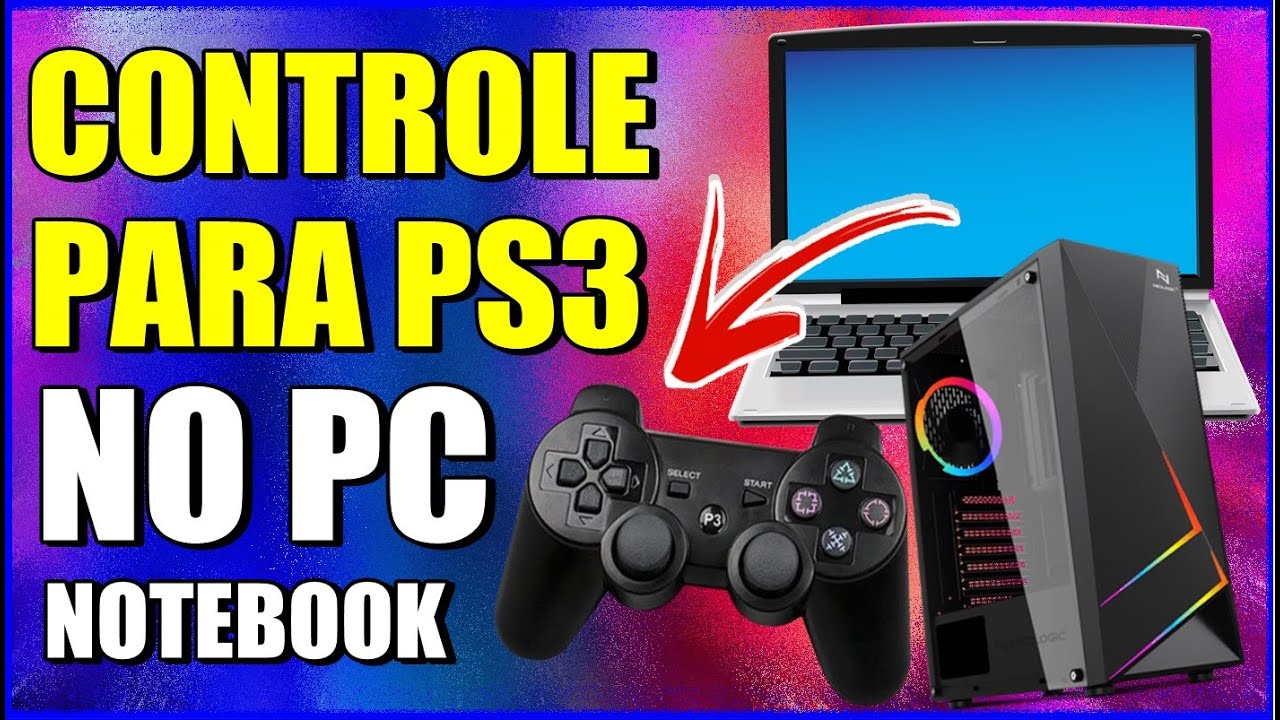 COMO JOGAR CONTROLE PARA PS3 (P3) NO PC OU NOTEBOOK SEM USAR PROGRAMAR OU CABO USB | CANAL IODROID