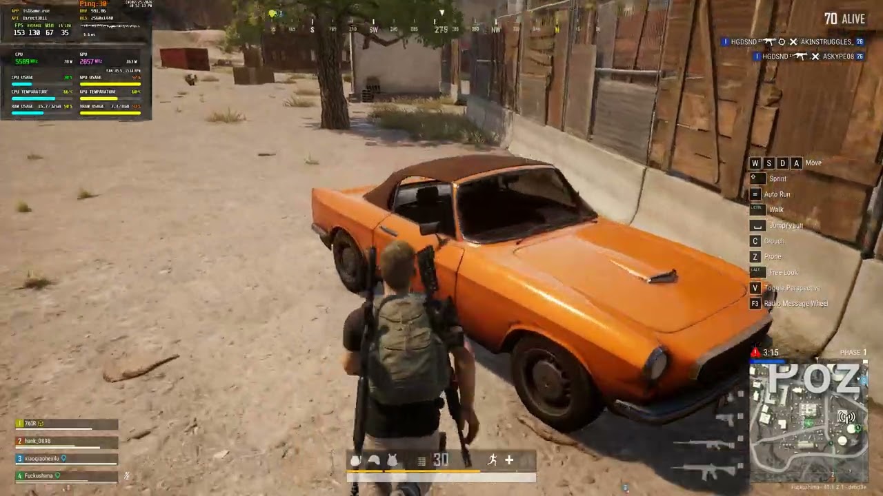 PUBG Ryzen 9600X / RTX 5060 Ti / 32GB Ultra 1440p