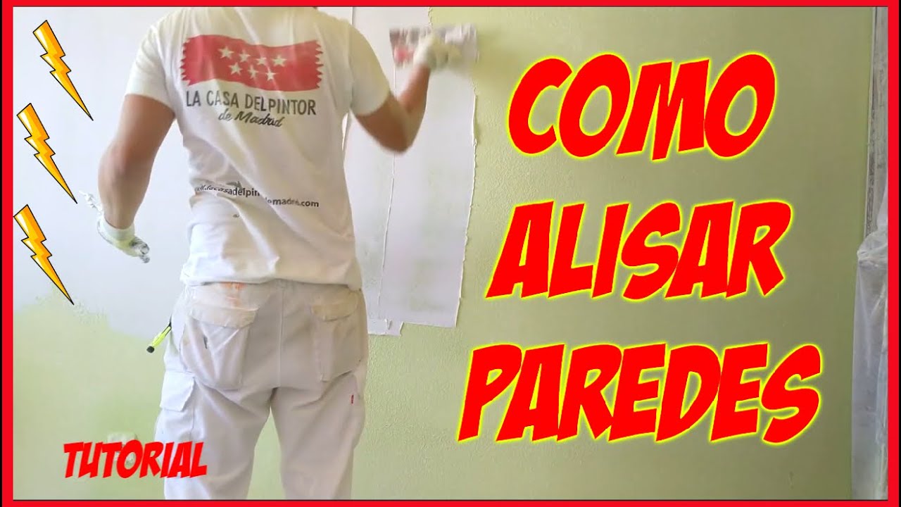 COMO ALISAR PAREDES CON GOTELE - Cómo quitar el gotelé facil tutorial