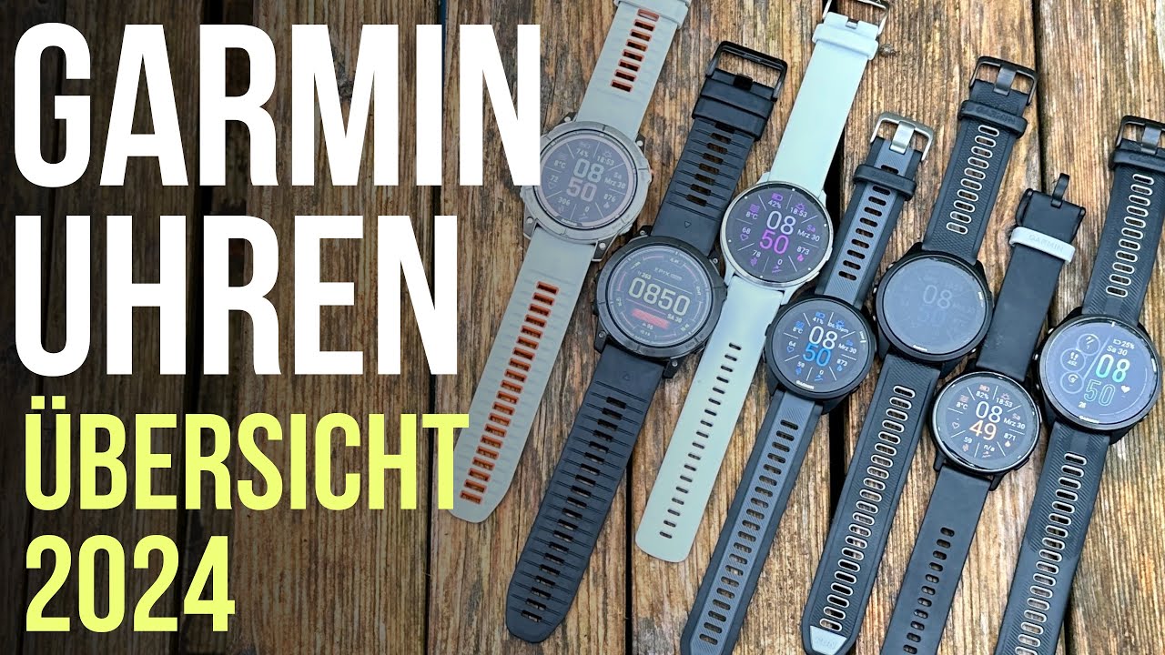 Garmin Sportuhren im Vergleich 2024!  Fenix Forerunner Venu Vivoactive Instinct und mehr
