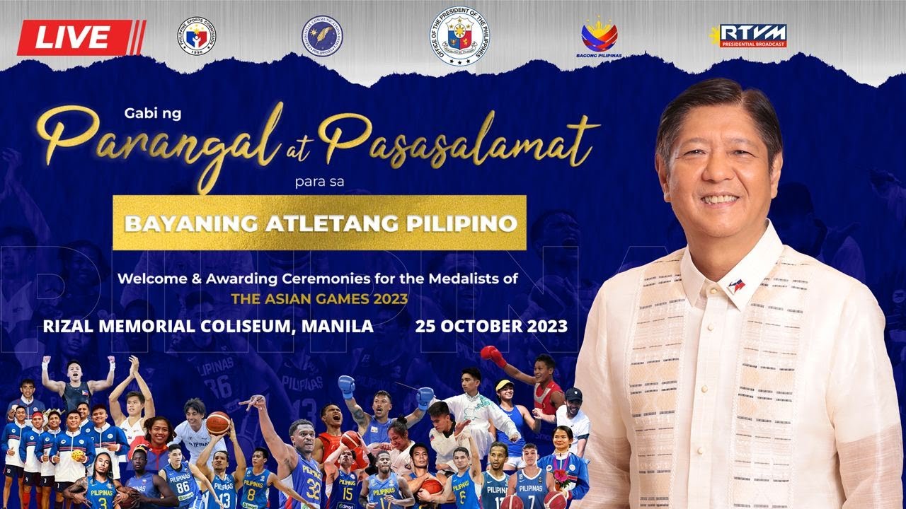 Gabi ng Parangal at Pasasalamat Para sa Bayaning Atletang Pilipino