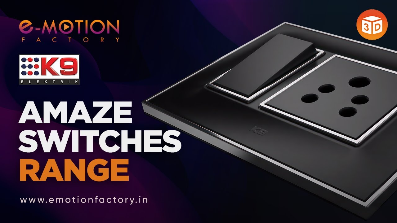 Amaze Modular Switches Range by K9 Electric