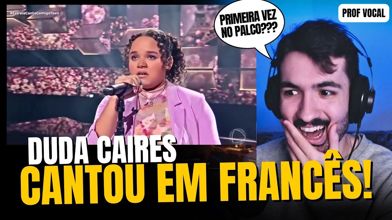 DUDA CANTA 'VOILÀ' EM SUA ESTREIA NO 'CANTA COMIGO' (prof de canto analisa)