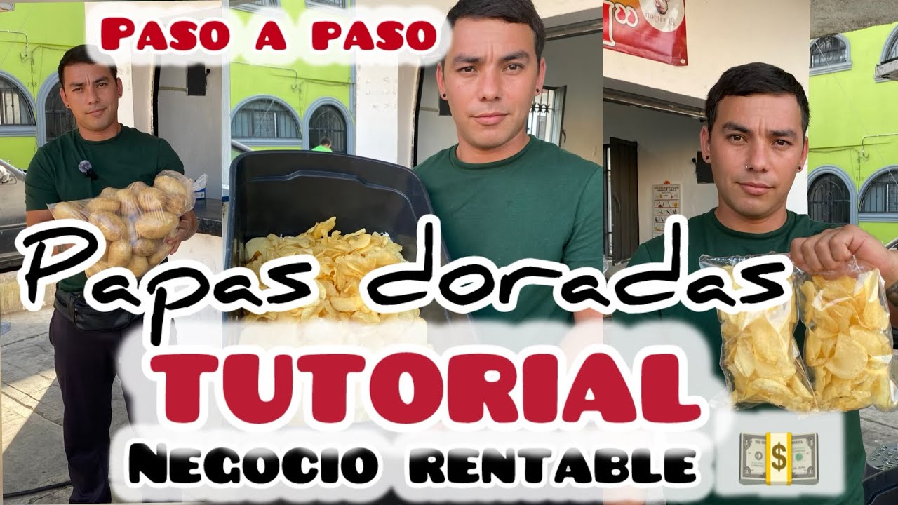 TUTORIAL: ¿Como hacer papas doradas? Bien explicado paso a paso #tutorial #negocio #potatosnacks