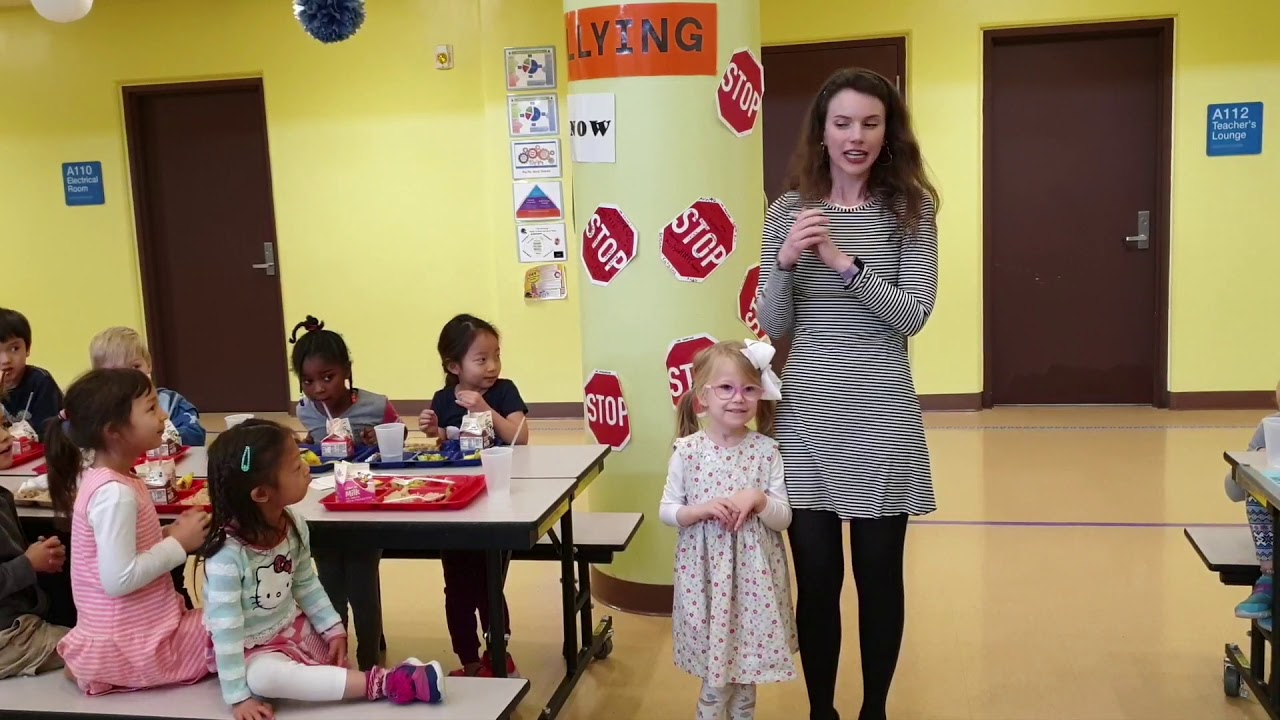 Holland's class sings her happy birthday