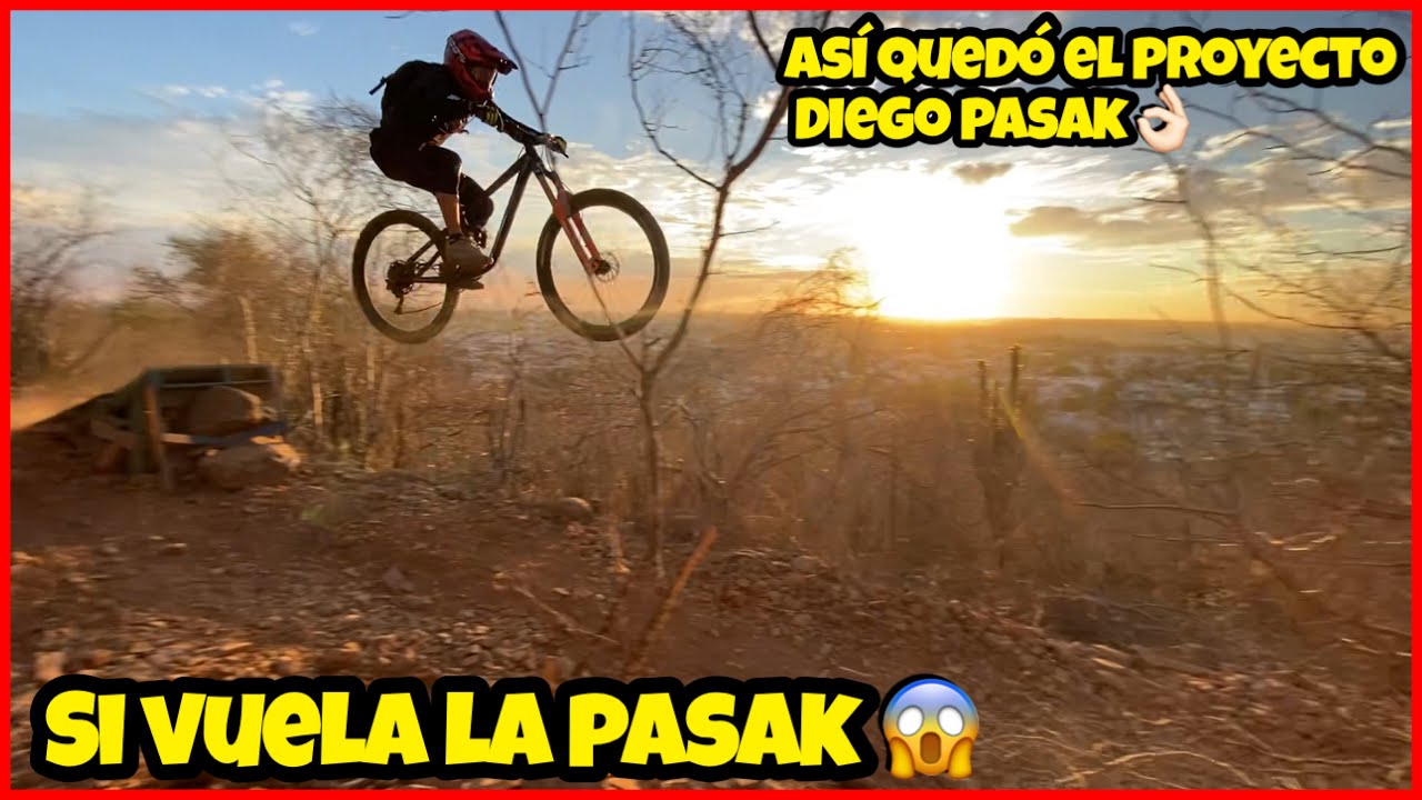 PROBANDO LA PASAK EN LOS TRAILS MTB 🔥 ANDA VOLANDO EL DIEGO 😱