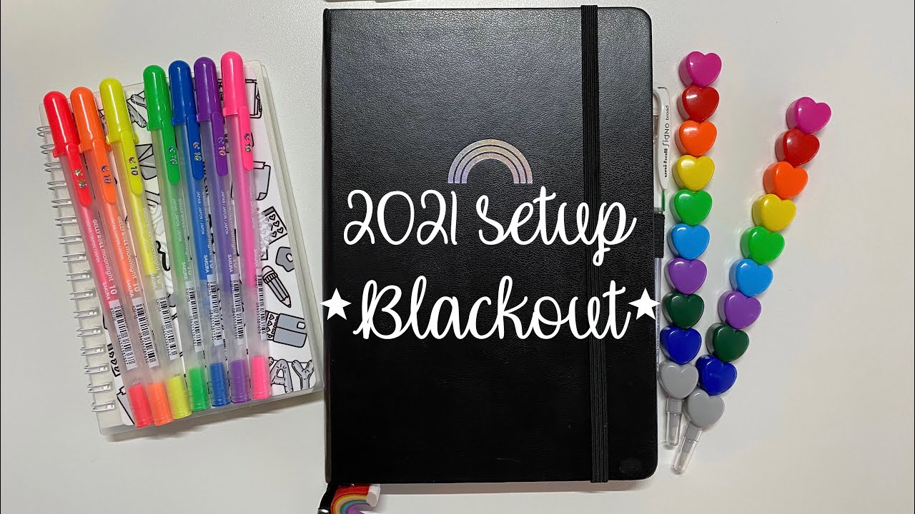2021 Bullet Journal Setup |Blackout Archer and Olive|
