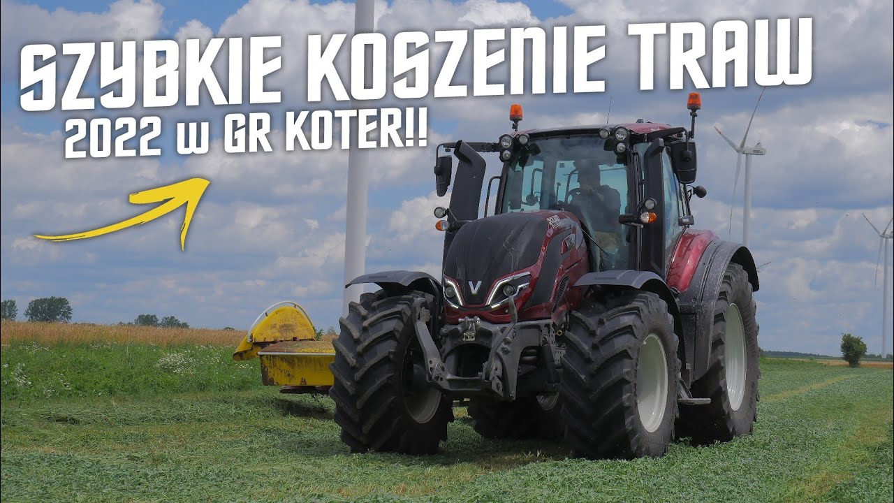 Szybkie Koszenie Traw 2022 w GR Koter!! ☆ II POKOS ☆ Valtra t175 versu & Pottinger NOVACAT w akcji!!