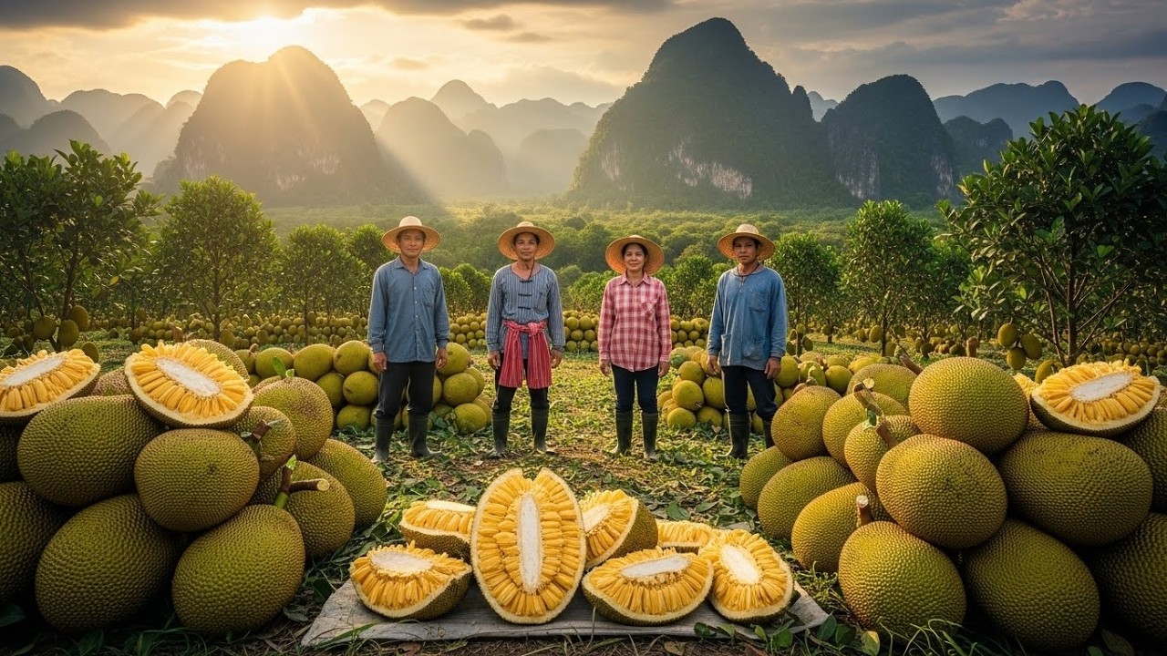 Inside Thailand’s Jackfruit Journey – From Planting to Harvesting & Industrial Drying of the World’s
