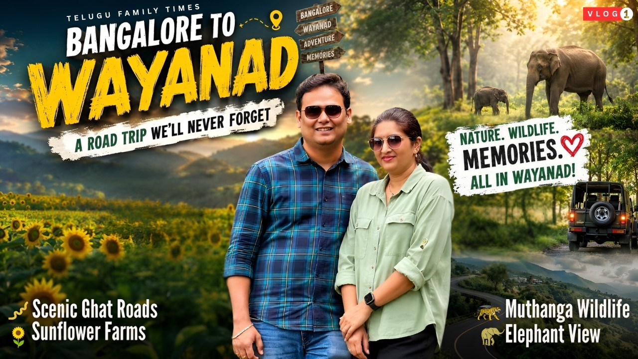 Bengaluru to Wayanad Road Trip 🌧️ | Kerala’s Hidden Green Paradise | Vlog 1