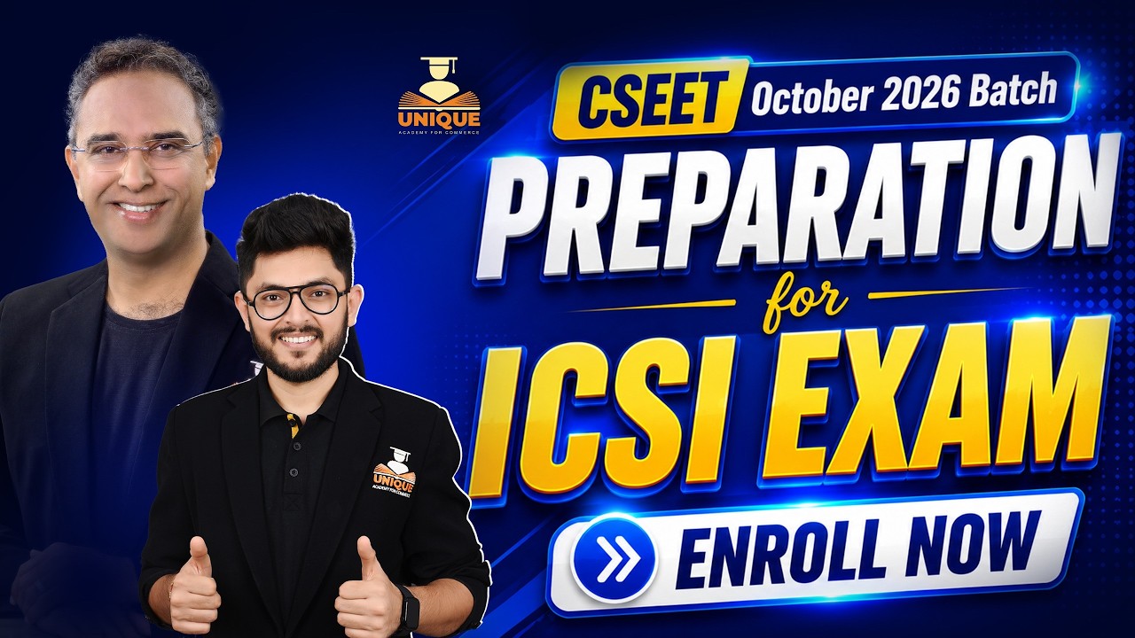CSEET October 2026 Batch STARTING 🚀 | Complete Preparation for ICSI CSEET Exam | ENROLL Open Now