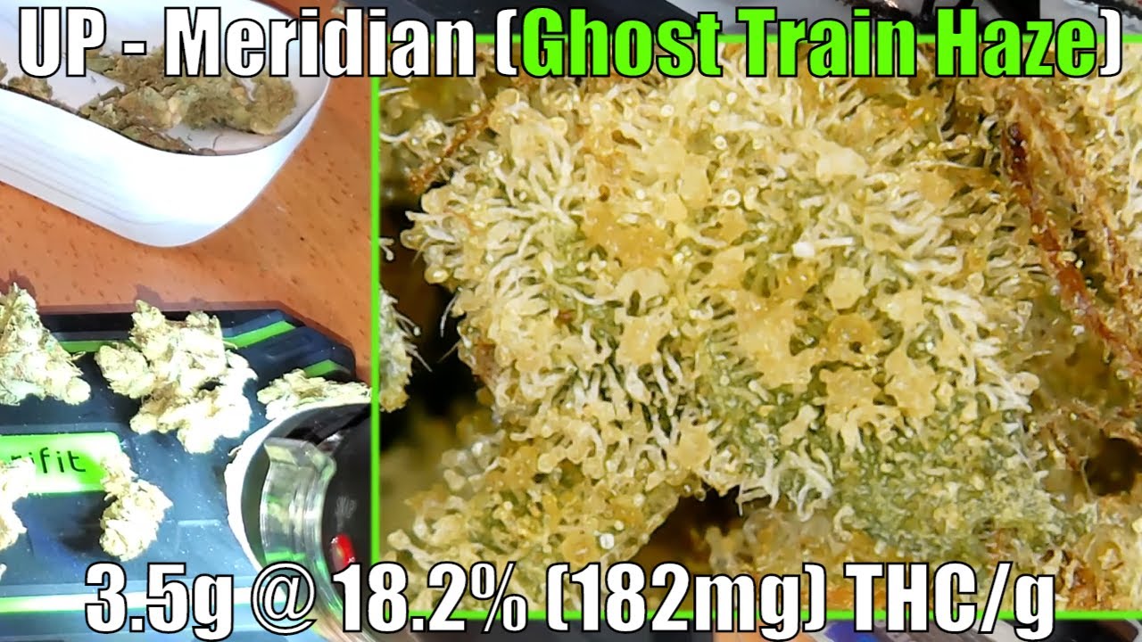 Up - Meridian Unboxing Review - 3.5g @ 18.2% (182mg) THC/g (+Extreme Closeups)