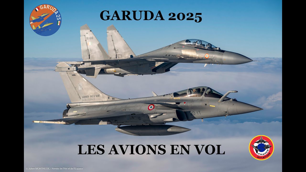 GARUDA 2025 SUKHOI / RAFALE/ A330 MRTT  EN VOL 26 Nov 2025 BA 118 Mont de Marsan