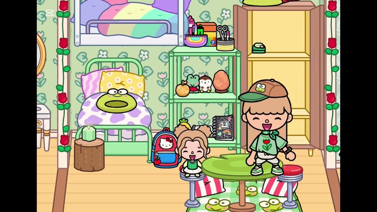 MORNING ROUTINE KEROPPI FAMILY💚🫶🏻(il video è in inglese Guys!)by Alisia 💖🐰